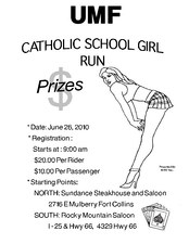 10th UMF of America's Catholic Schoolgirl Run flyer
