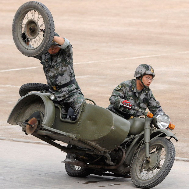 Motorbike stunt