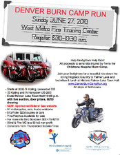 17th Annual Denver Burn Camp Run & Firehouse Rally flyer