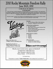 2010 Victory Rocky Mountain Freedom Rally flyer