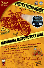 3rd Annual Fallen Heroes Memorial Ride flyer