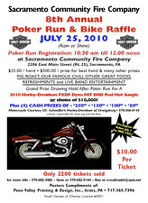 8th Annual Sacramento Community Fire Co. Poker Run flyer