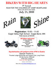 9th Annual Camp Heartland Ride flyer