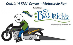 Cruizin' 4 Kids' Cancer Motorcycle Run flyer