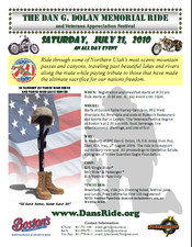 Dan G. Dolan Memorial Ride and Veterans Appreciation Festival flyer