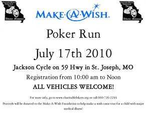 Make-A-Wish Poker Run flyer