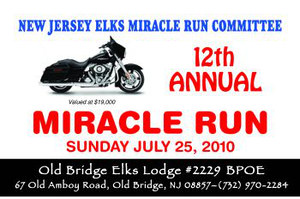 New Jersey Elks Miracle Run flyer