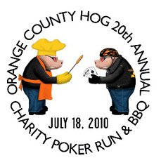 Orange County HOG 20th Annual Charity Poker Run flyer