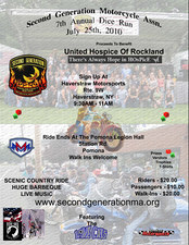 Second Generation Motorcycle Assn. 7th Annual AMA Dice Run for Charity flyer