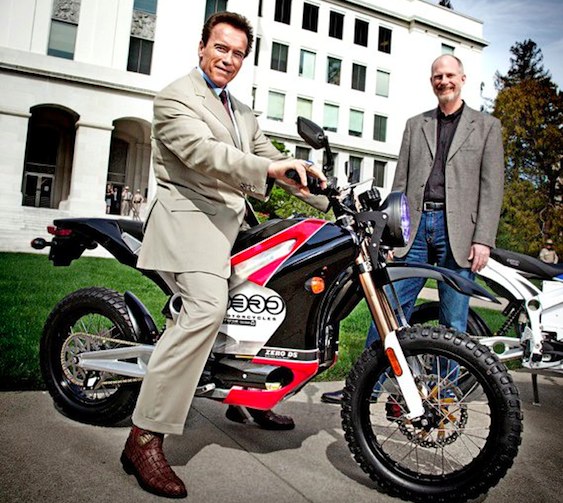 Arnold Schwarzenegger Zero Motorcycles