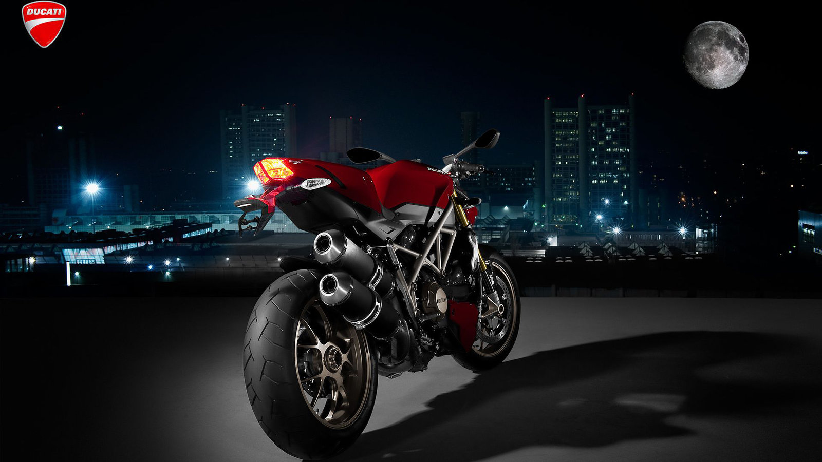 Ducati at night