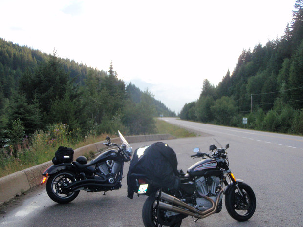 My XR1200 and cousin's Vic!