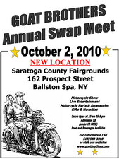 Goat Brothers Swap Meet & Bike Show flyer