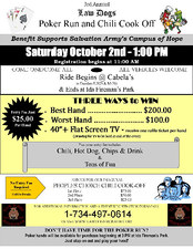 3rd Annual Charity Poker Run flyer