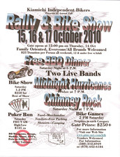 Kiamichi Independent Bikers Fall Rally flyer