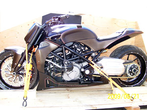 The early prototype of the Diavel