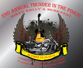 Thunder in the Pines Biker Rally & Musicfest 2010 flyer