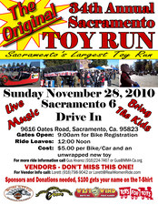 The Original 34th Annual Motorcycle Toy Run flyer