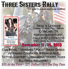 Three Sisters Veterans' Rally flyer