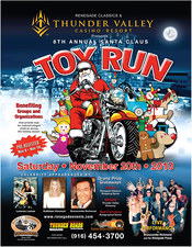 8th Annual Santa Claus Toy Run flyer