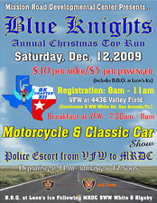 MRDC Annual Christmas Toy Run flyer