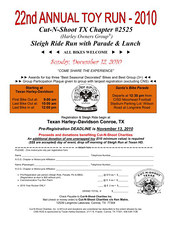 22nd Annual Cut -N- Shoot H.O.G. Toy Run flyer