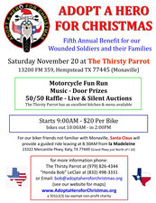 Adopt a Hero for Christmas Annual Ride  flyer