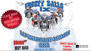 Frosty Balls IX Poker Run (fundraiser) flyer