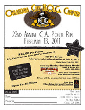 C A Poker Run flyer