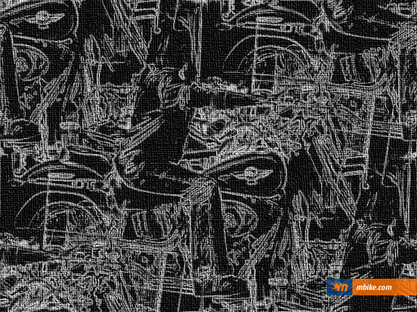 Black-Fat-Bob-Motorcycle Art