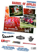 Barrel of Apples Scooter Rally flyer