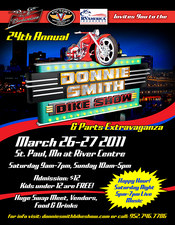 Donnie Smith Bike Show and Parts Extravaganza flyer