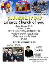 Lifeway Church of God's Community Day flyer