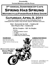 3rd Annual Spring has Sprung Poker Run-Bike Show flyer