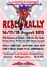 Rebel Rally (fundraiser) flyer