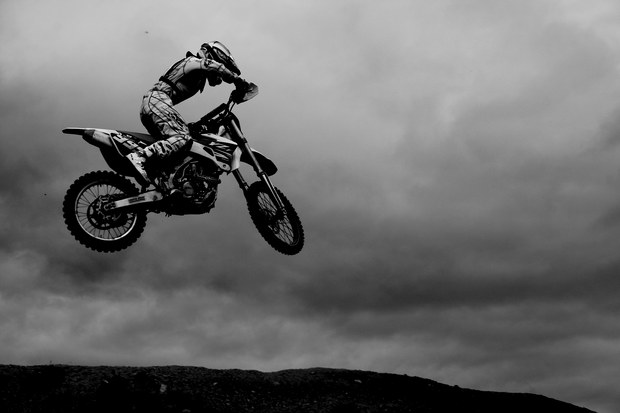 mc_Motocross Black and White
